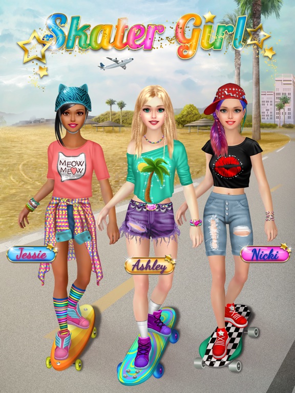 Skater Girl - Makeup & Dressup на iPad