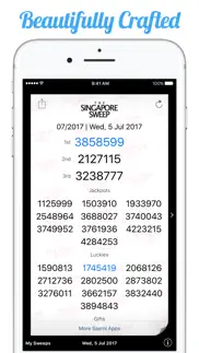 singapore sweep results iphone screenshot 1