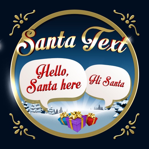 Santa Text icon