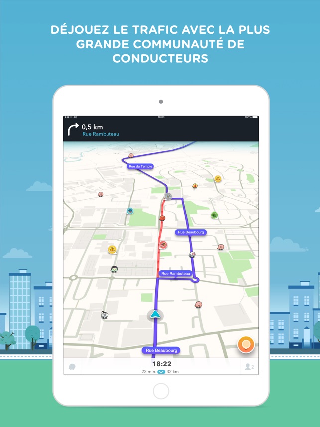 localiser un iphone avec waze