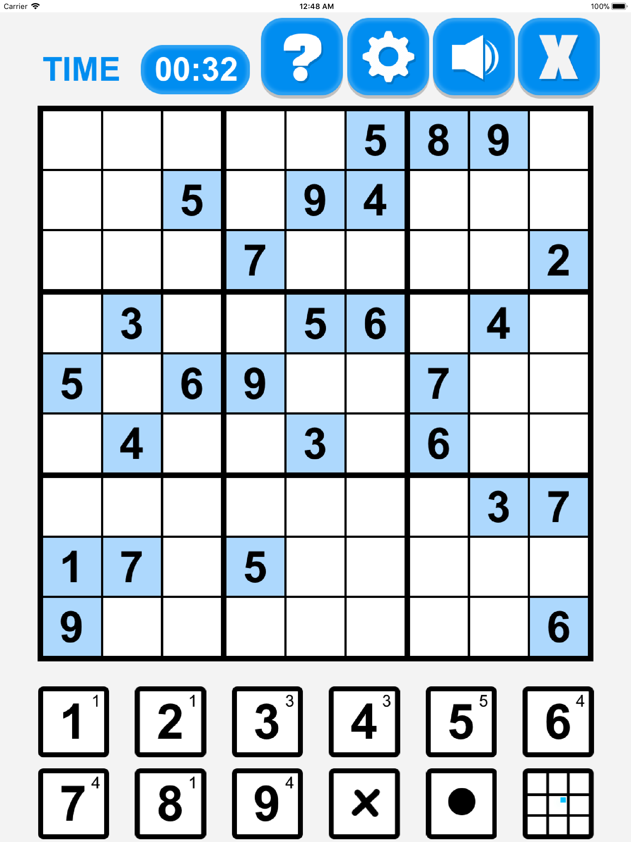 Sudoku  -  Puzzle Number Game