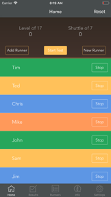 Multi Stage VO2 max Beep Test screenshot
