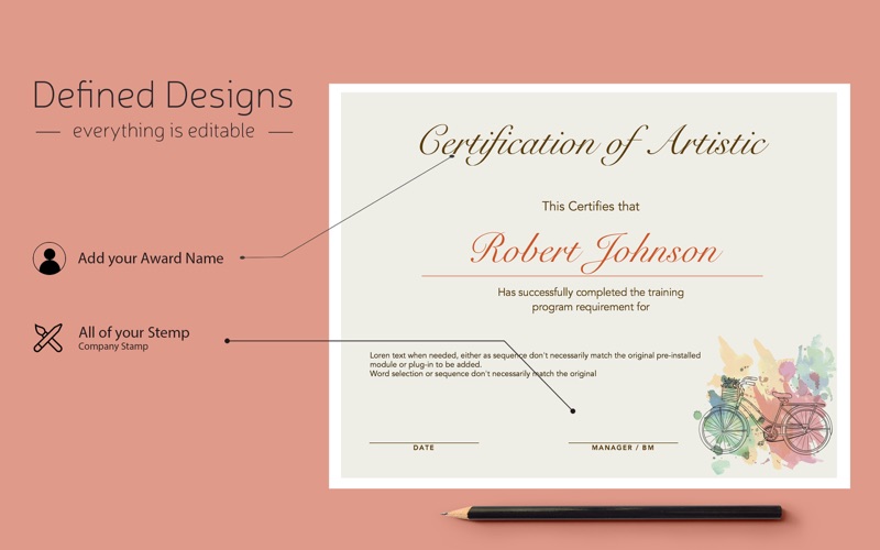 certificate templates by ca iphone screenshot 1