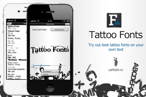 Tattoo Fonts - design your text tattooのおすすめ画像1