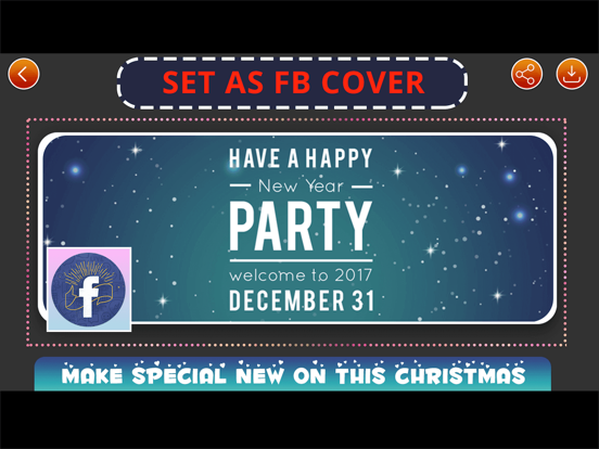 Christmas Covers & Cover Maker iPad screenshot 4 - Photo & Video app