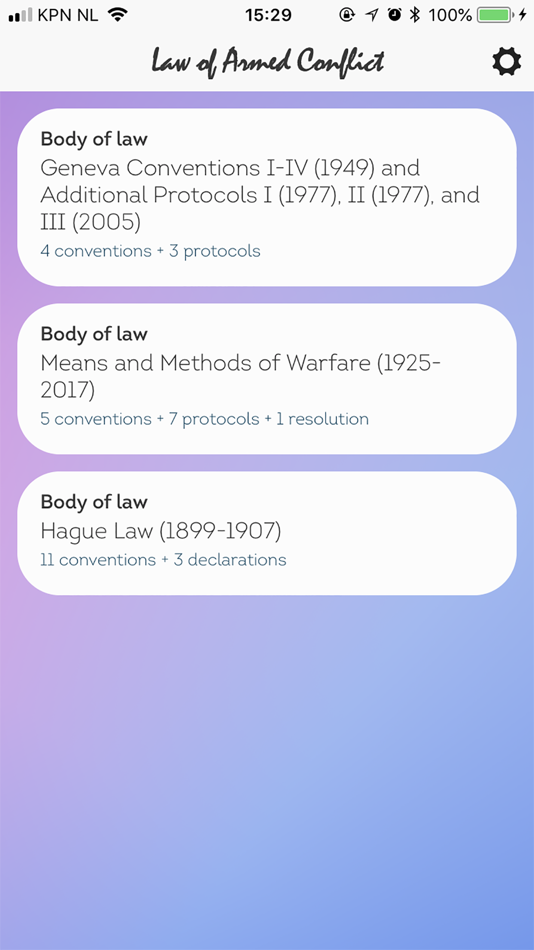 #1. Law of Armed Conflict (iOS) 由: Jelle van Haaster
