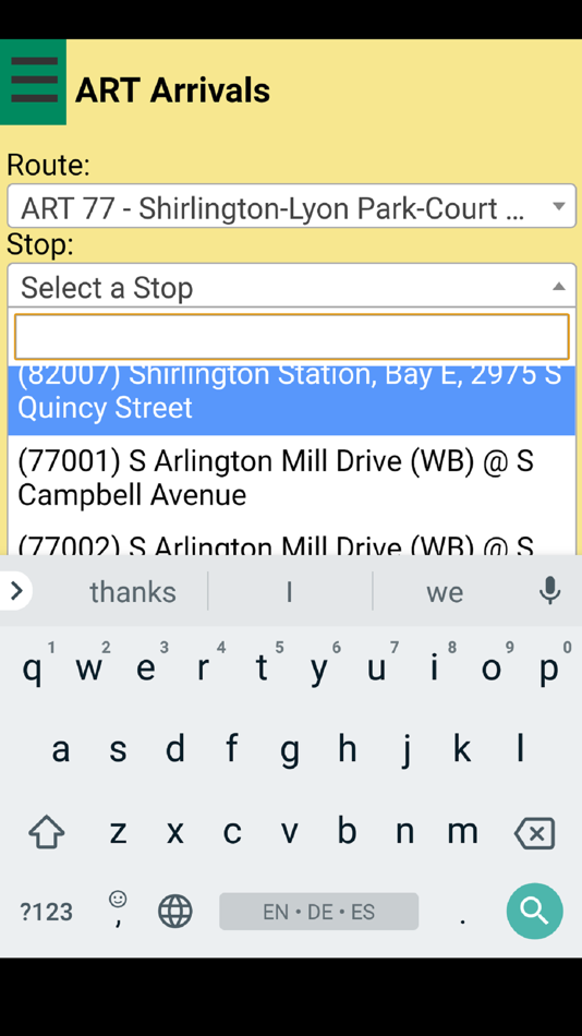 #1. Arlington ART Bus Tracker (iOS) 由: Naiara Albaina