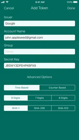 Authenticator screenshot 3