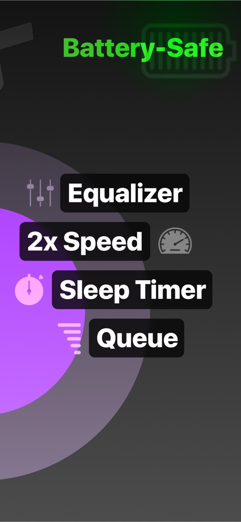 Nota - Player for Files - Explore Nota's powerful audio customization tools, including the robust 10-band equalizer and convenient sleep timer for tailored listening experiences.