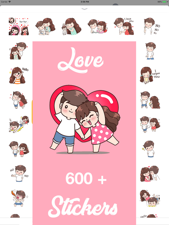 LOVE® iPad screenshot 1 - Stickers app