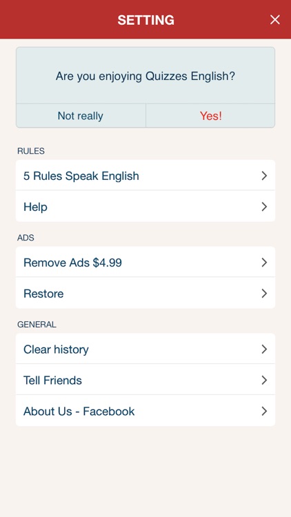 Quizzes English - English Test screenshot-3
