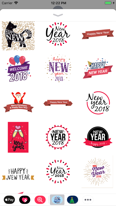 Happy New Year 2018 - stickersのおすすめ画像3