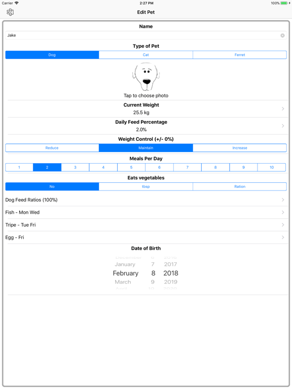 RAW / BARF Pet Dinner iPad screenshot 2 - Utilities app
