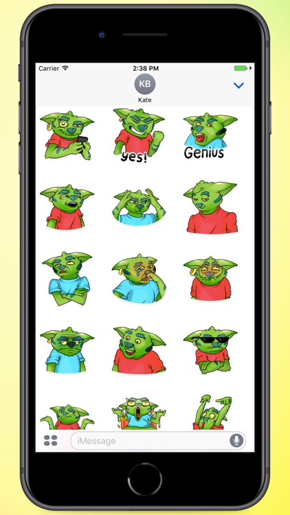 Monster In Red Stickers