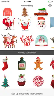 holiday emoji stickers iphone screenshot 3