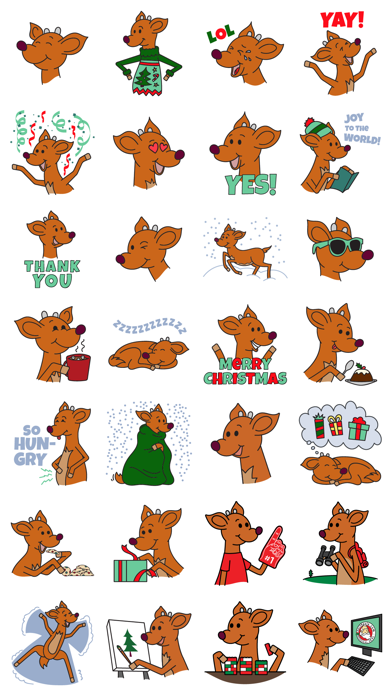 Raymond the Reindeer Stickers Screenshot 1 - AppWisp.com Raymond the Reindeer Stickers Screenshot 1 - AppWisp.com