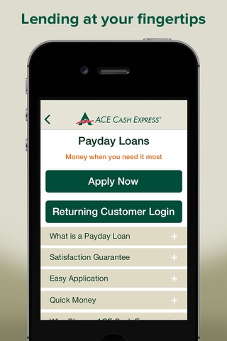 ACE Cash Express Mobile Loans screenshot 2