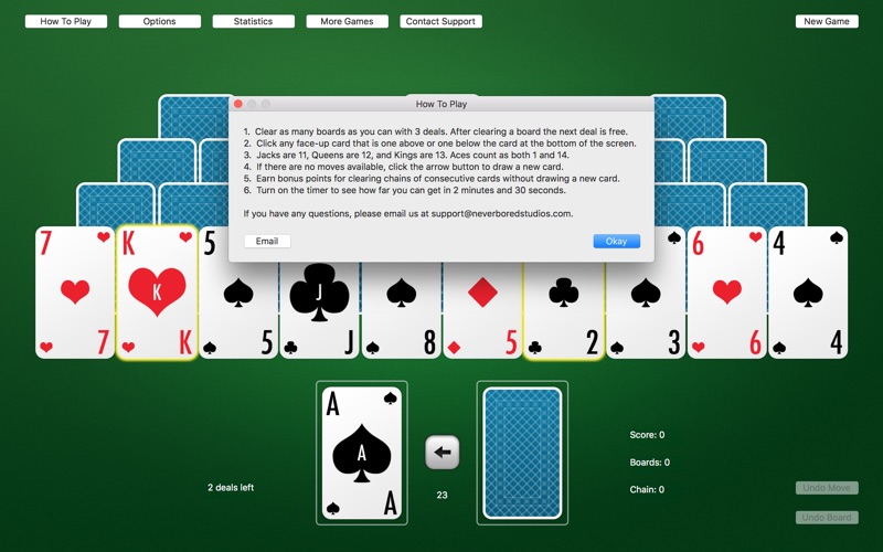 Screenshot #2 pour TriPeaks Solitaire Cards