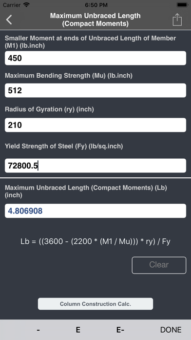 Bridge Engineering Calculator iPhone screenshot 4 - Education app