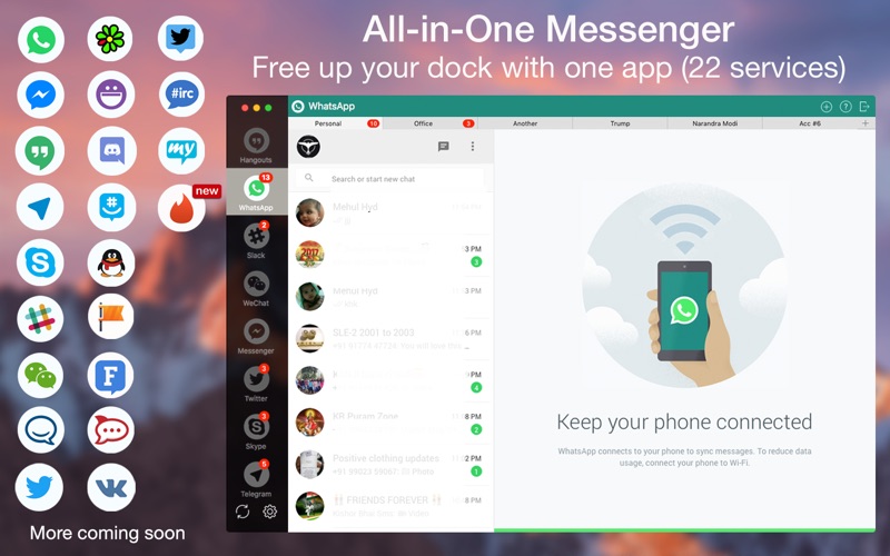 Screenshot #1 pour One Chat All-in-One Messenger