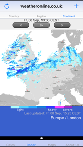 WeatherOnline screenshot