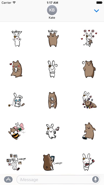 White Bunny and Brown Bear