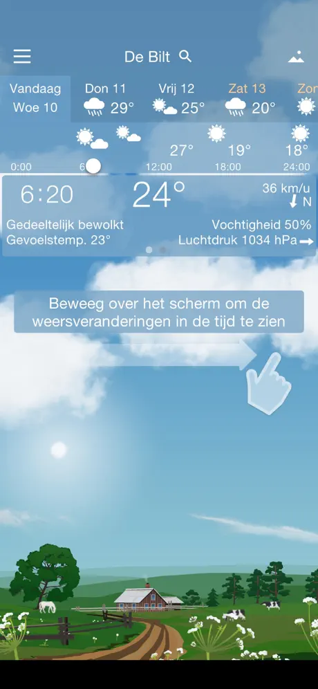 Nauwkeurig weer met YoWindow