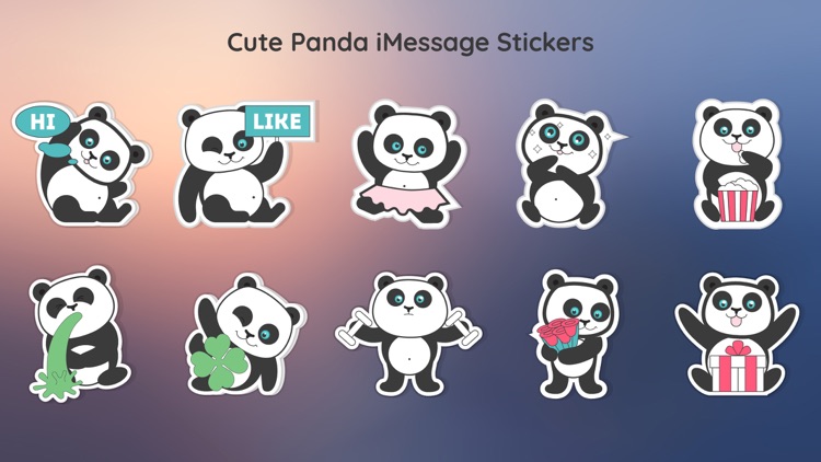 Pandamoji iMessage Sticker App