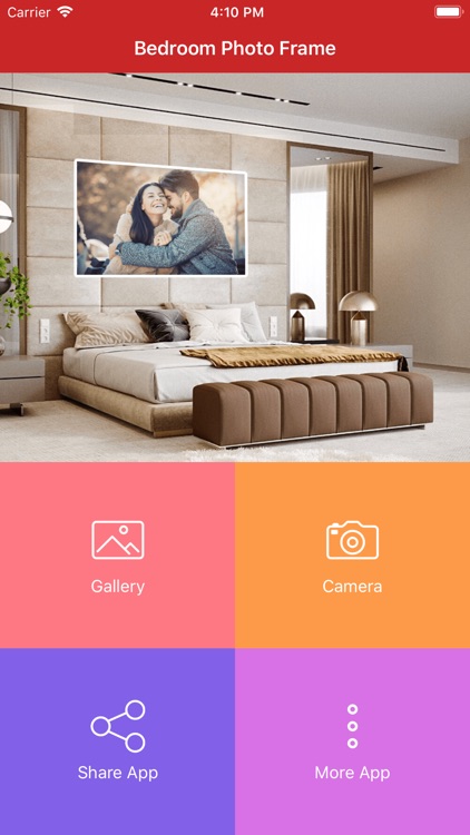 Bedroom photo frames