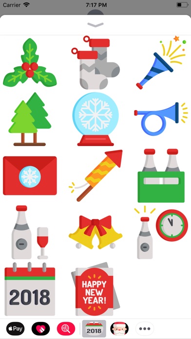 New Year 2018 Stickers Pack screenshot 4