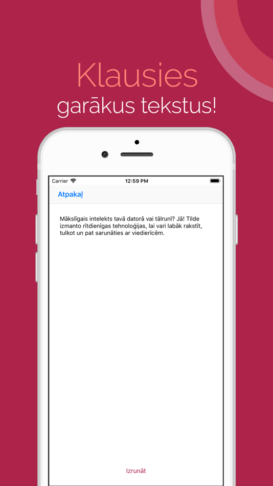 #5. Tildes Balss (iOS) 由: Tilde.com