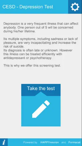 Game screenshot CESD - Depression Test mod apk