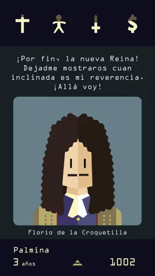 Captura de pantalla de Reigns: Her Majesty en iPhone 2