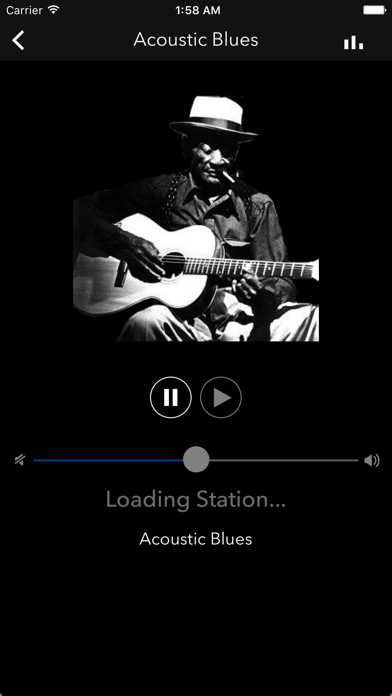 Blues Music Radio iPhone screenshot 2 - Music app
