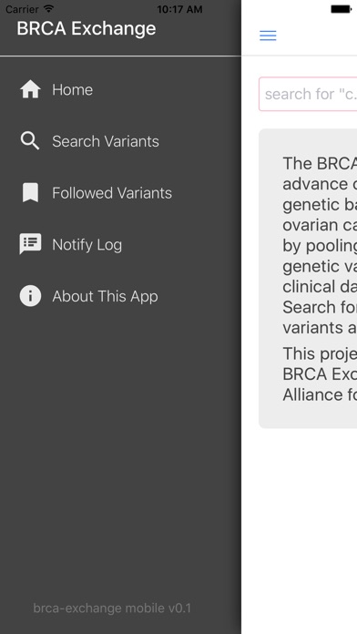 BRCA Exchange screenshot 2