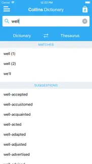 collins dictionary & thesaurus iphone screenshot 2