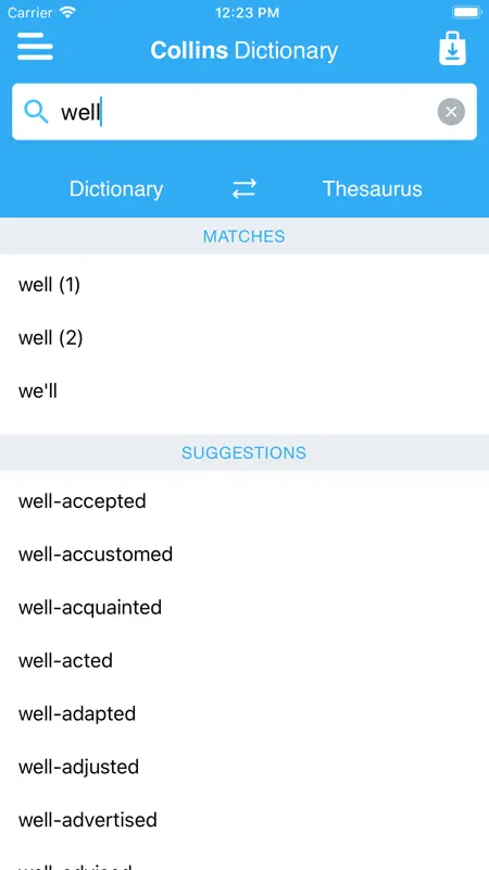Collins Dictionary & Thesaurus screenshot 2 of 5