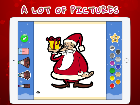 Coloring Your Santa iPad screenshot 5 - Education app