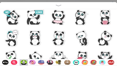 Pandamoji iMessage Sticker App screenshot 4