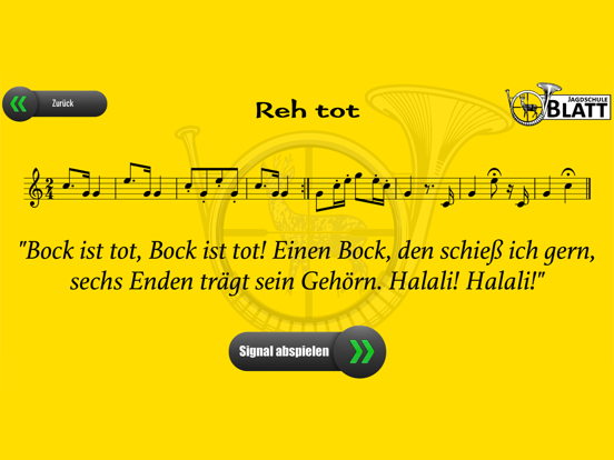 Jagdsignale iPad app afbeelding 4