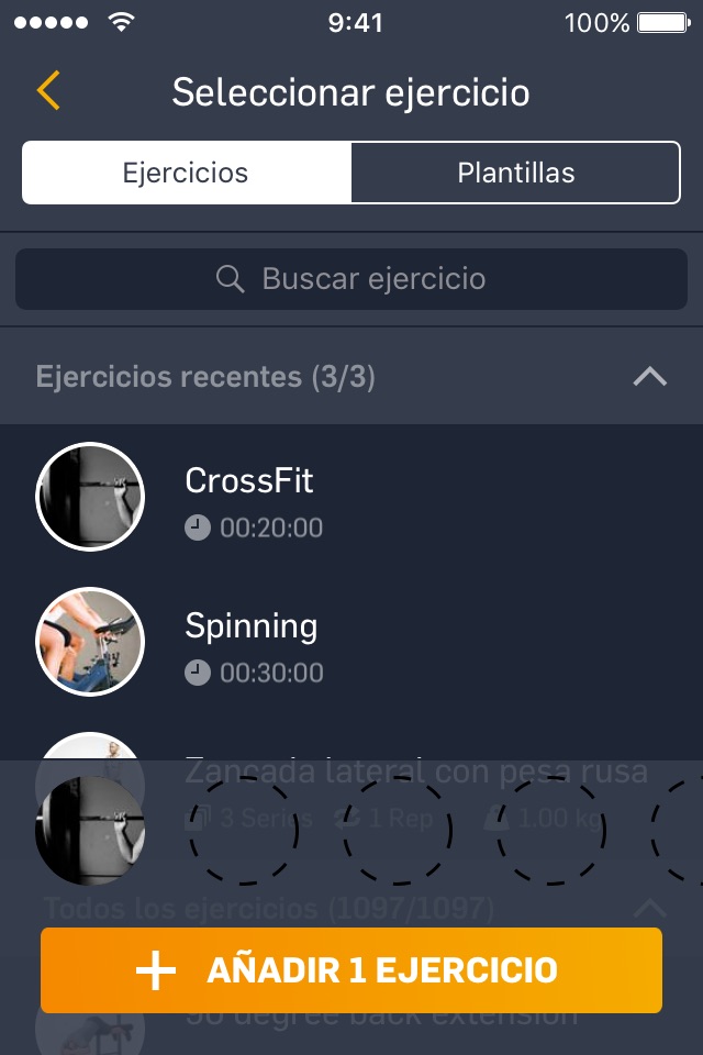 eGym Fitness App screenshot 2