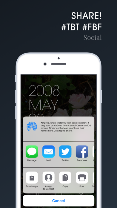 THROWBACK iPhone screenshot 5 - Photo & Video app