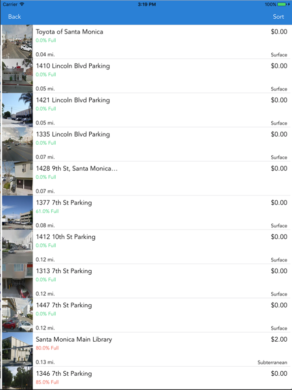 SM Parking iPad screenshot 4 - Navigation app