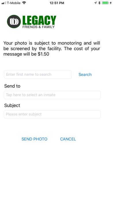 LegacyInmateApp screenshot 2