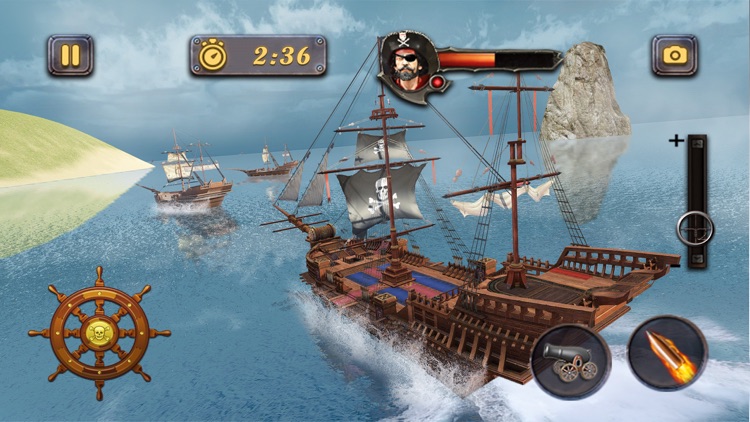 Pirate Ship Sea Battle 3D screenshot-3