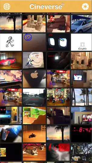Capture d'écran de Cineverse sur iPhone 4