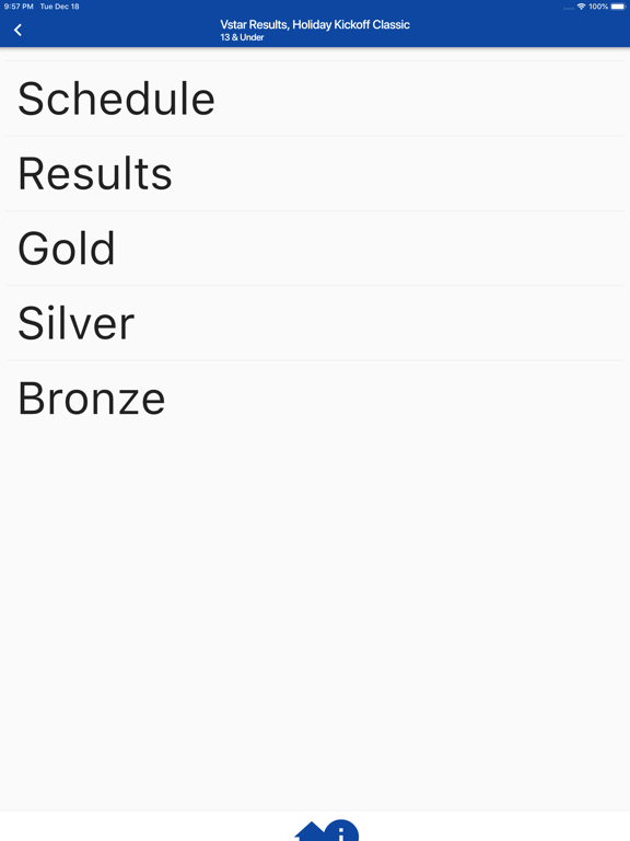 Vstar Results iPad screenshot 3 - Sports app