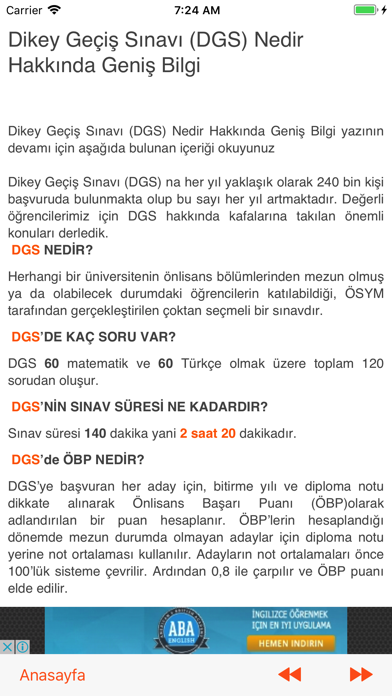 Screenshot #2 pour Dgs Hazırlık Cepte