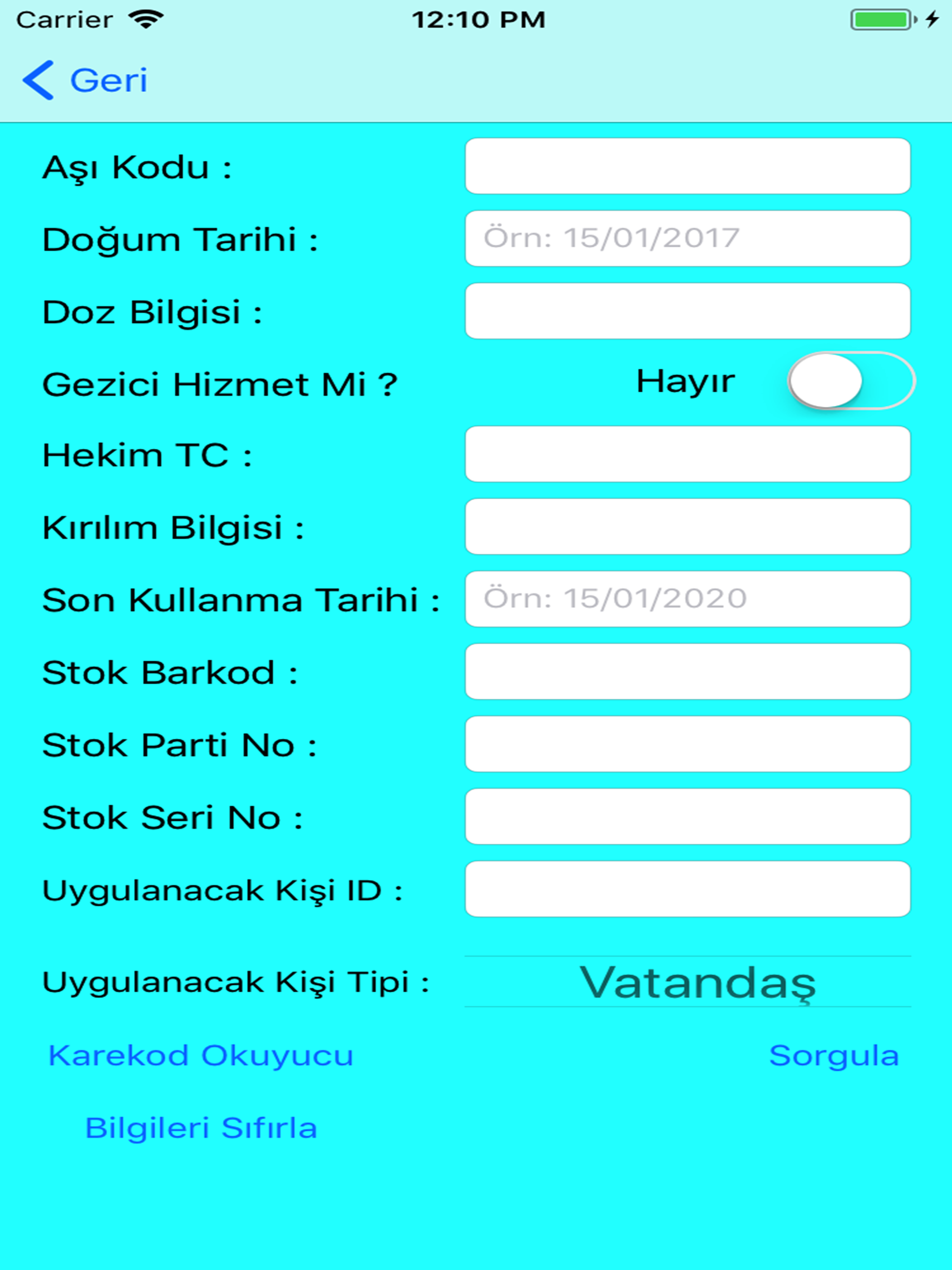 ATS Mobil Aşı Uygulama