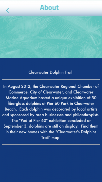 The Clearwater Dolphin Trail iPhone screenshot 4 - Navigation app